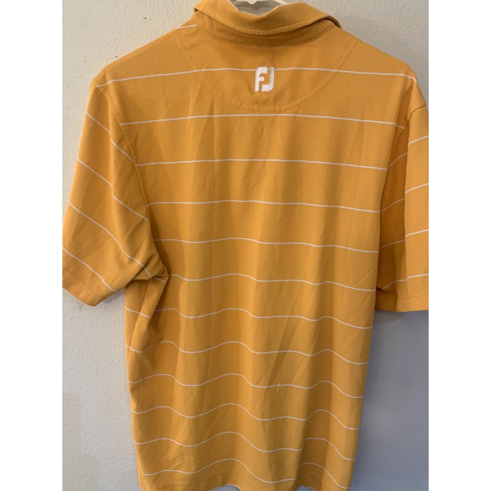 Footjoy FootJoy Polo Shirt Mens Sz S Orange Striped Short Sleeve Collared Button Neckline Polo Golf Casual Size US S / EU 44-46 / 1 - 3 Thumbnail