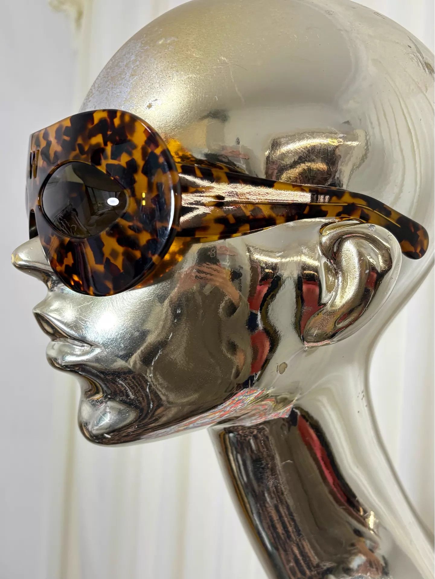 Walter Van Beirendonck WVB W&LT Archive Leopard Logo Oversized Sunglasses Size ONE SIZE - 3 Thumbnail
