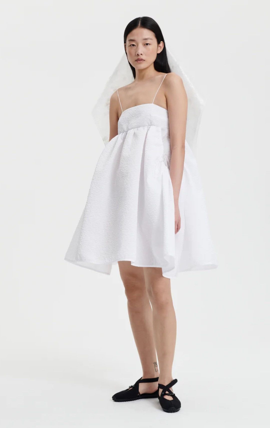 image of Cecilie Bahnsen Cecile Bahnsen Lisbeth Dress in White, Women's (Size Small)