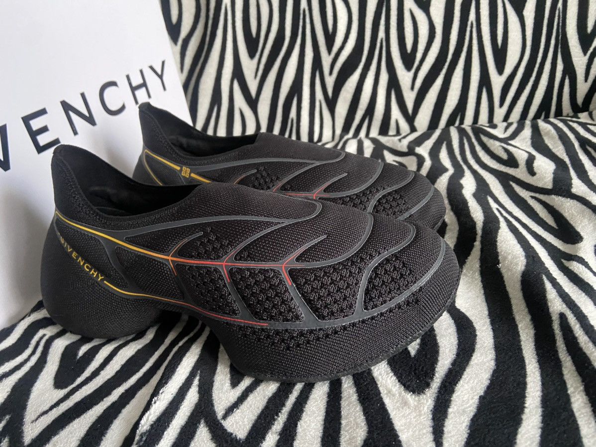 Givenchy Givenchy TK-360 Slip-On Sneakers — Black / Red & Yellow Size US 7 / IT 37 - 1 Thumbnail