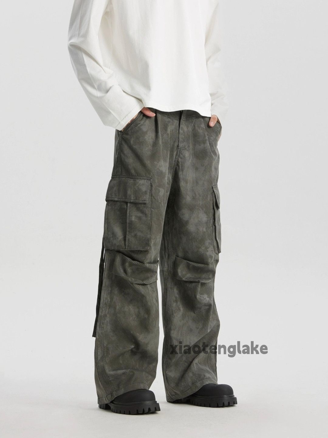 Designer × Japanese Brand × Vintage utility military skate hiphop pleated pattern cargo pants Size US 34 / EU 50 - 5 Thumbnail