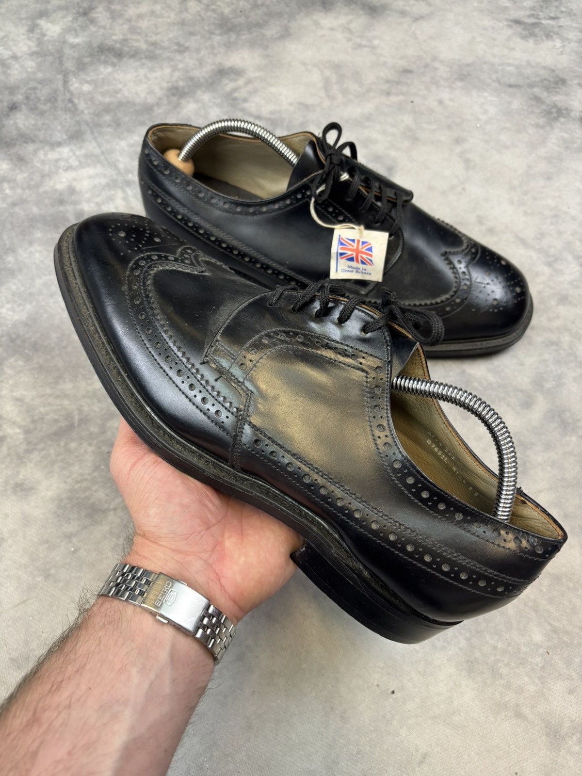 Designer × Vintage Vintage Classic Leather Boots Made UK Brand New avantgarde Size US 11 / EU 44 - 1 Thumbnail
