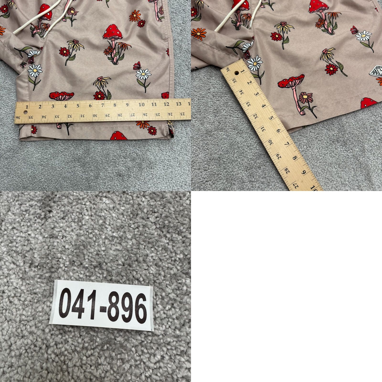 Pacsun Pacsun Mushroom Floral Swim Trunks Board Shorts Mens L Brown Beach Summer Size US 33 - 9 Thumbnail