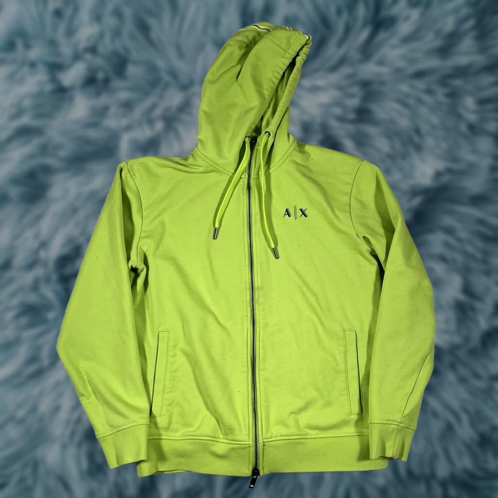 Armani Exchange Armani Exchange Hoodie Mens Small Neon Green Full Zip Track Jacket Mens S Green Full Zip Hoodie] Size US S / EU 44-46 / 1 - 1 Thumbnail