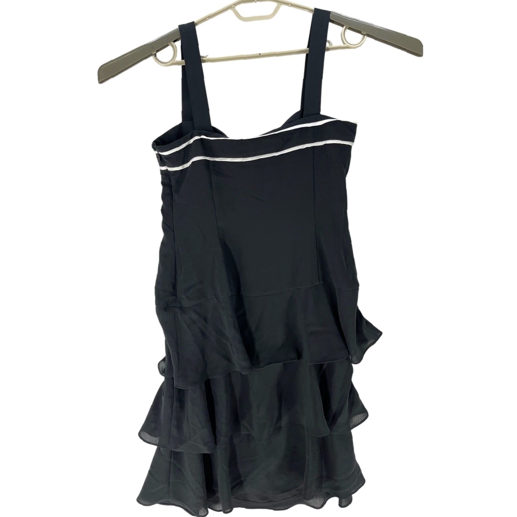 Ann Taylor VINTAGE Ann Taylor LOFT Midi Dress Black Sleeveless 6 Women Prom Dark Coquette A-Line Sleeveless Midi Dress Size M / US 6-8 / IT 42-44 - 3 Thumbnail