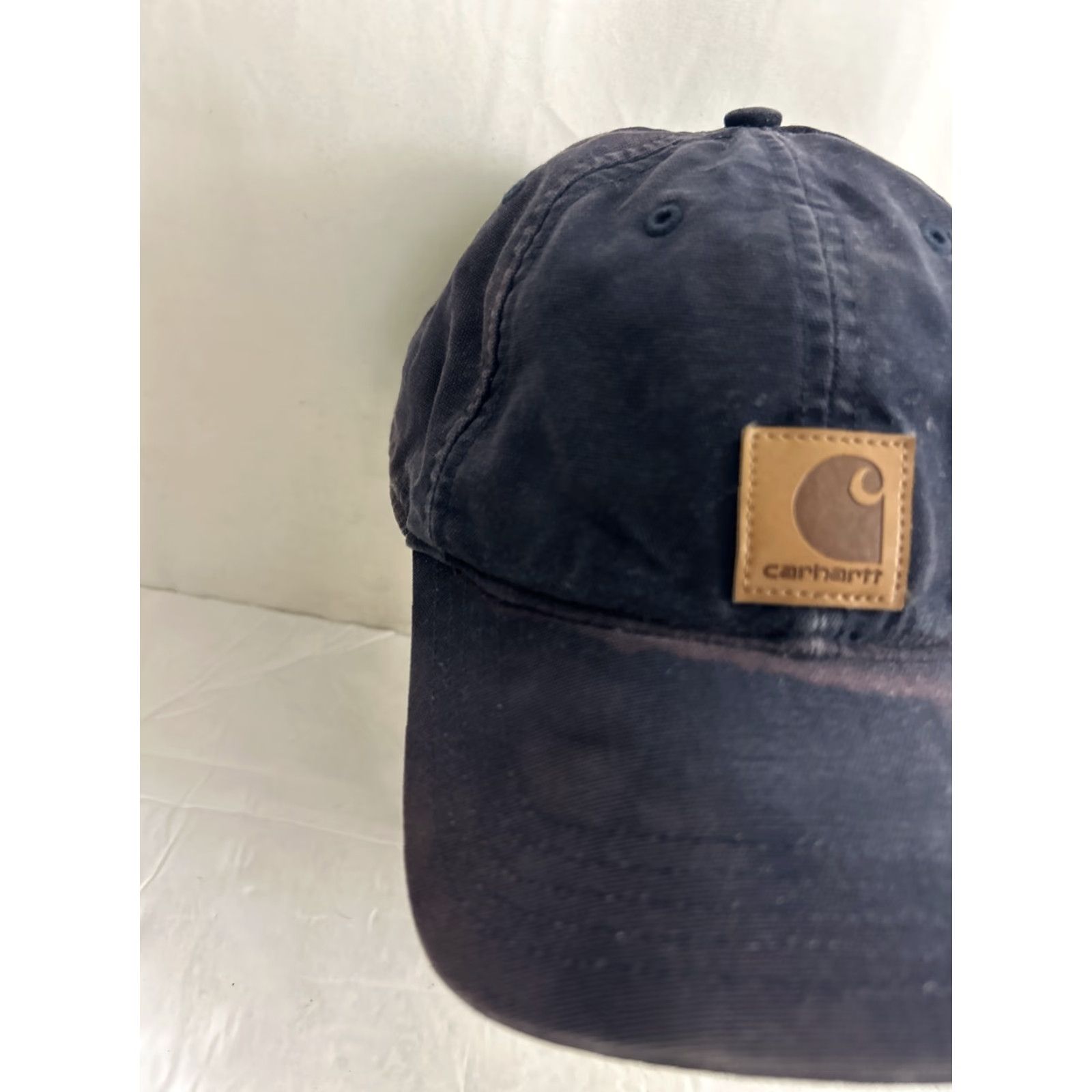 Carhartt VINTAGE Carhartt Blue Hat Cap Baseball Adjustable Cotton Canvas Strap Patch Logo Ballcap Men Size ONE SIZE - 4 Thumbnail