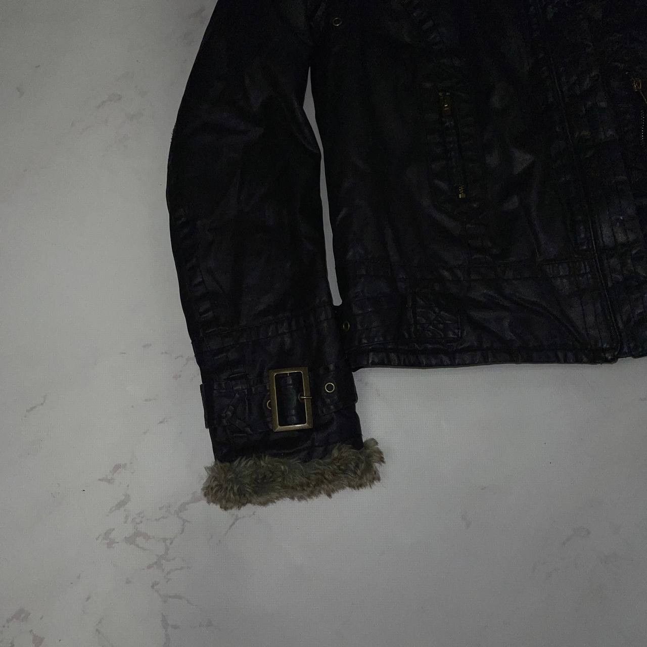 Japanese Brand Vintage Crazy Y2K Leather fur Jakets streetwear size Size M / US 6-8 / IT 42-44 - 7 Thumbnail
