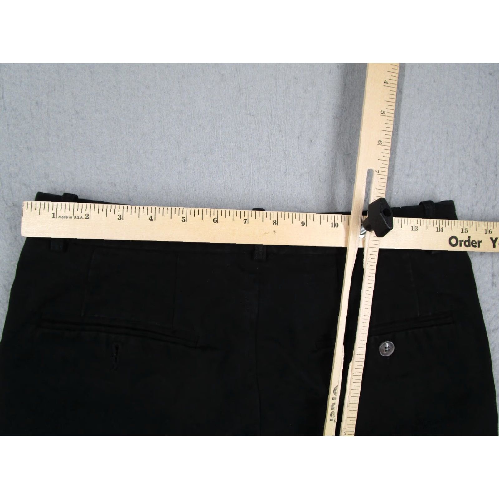 Vintage Odin New York Pants Mens 29x30 Black 100% Cotton Slim Chino Casual Made USA Size US 29 - 7 Thumbnail