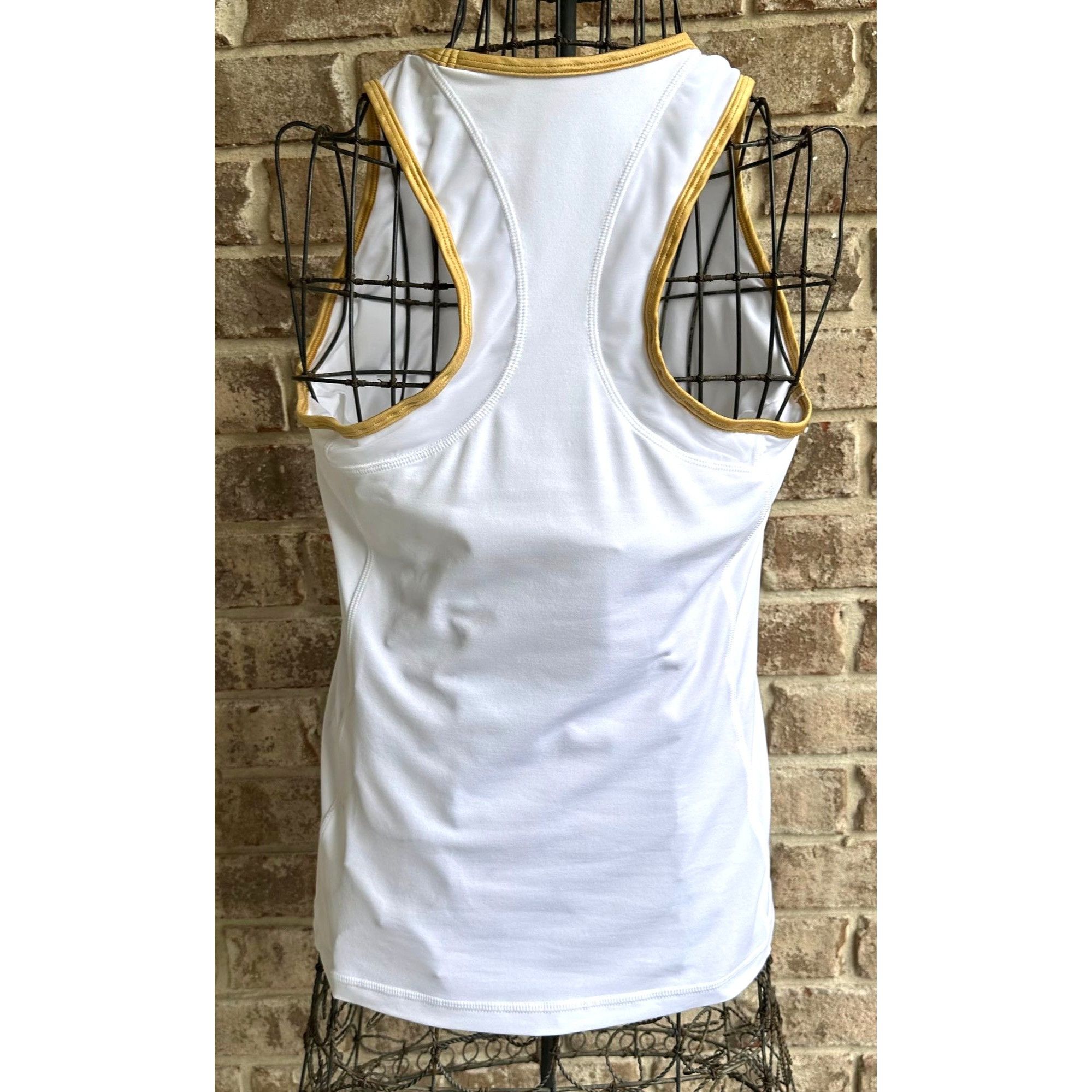 Other Bosofibella Athletic Top Large White Sleeveless Racerback Pi Size L / US 10 / IT 46 - 3 Thumbnail