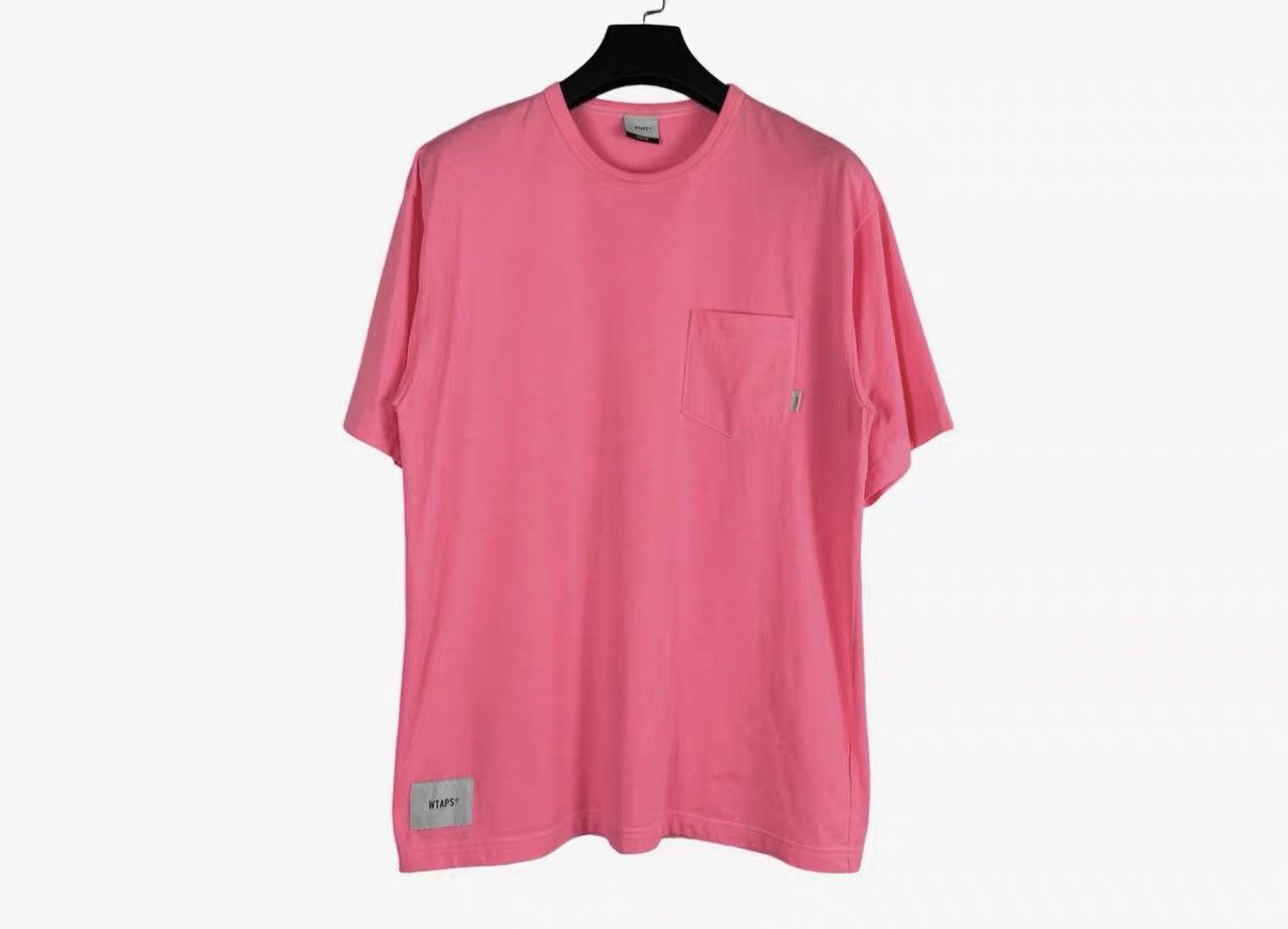 Wtaps WTAPS Small Logo Pink Pocket Tee with Outer Label J31 Size US M / EU 48-50 / 2 - 1 Thumbnail