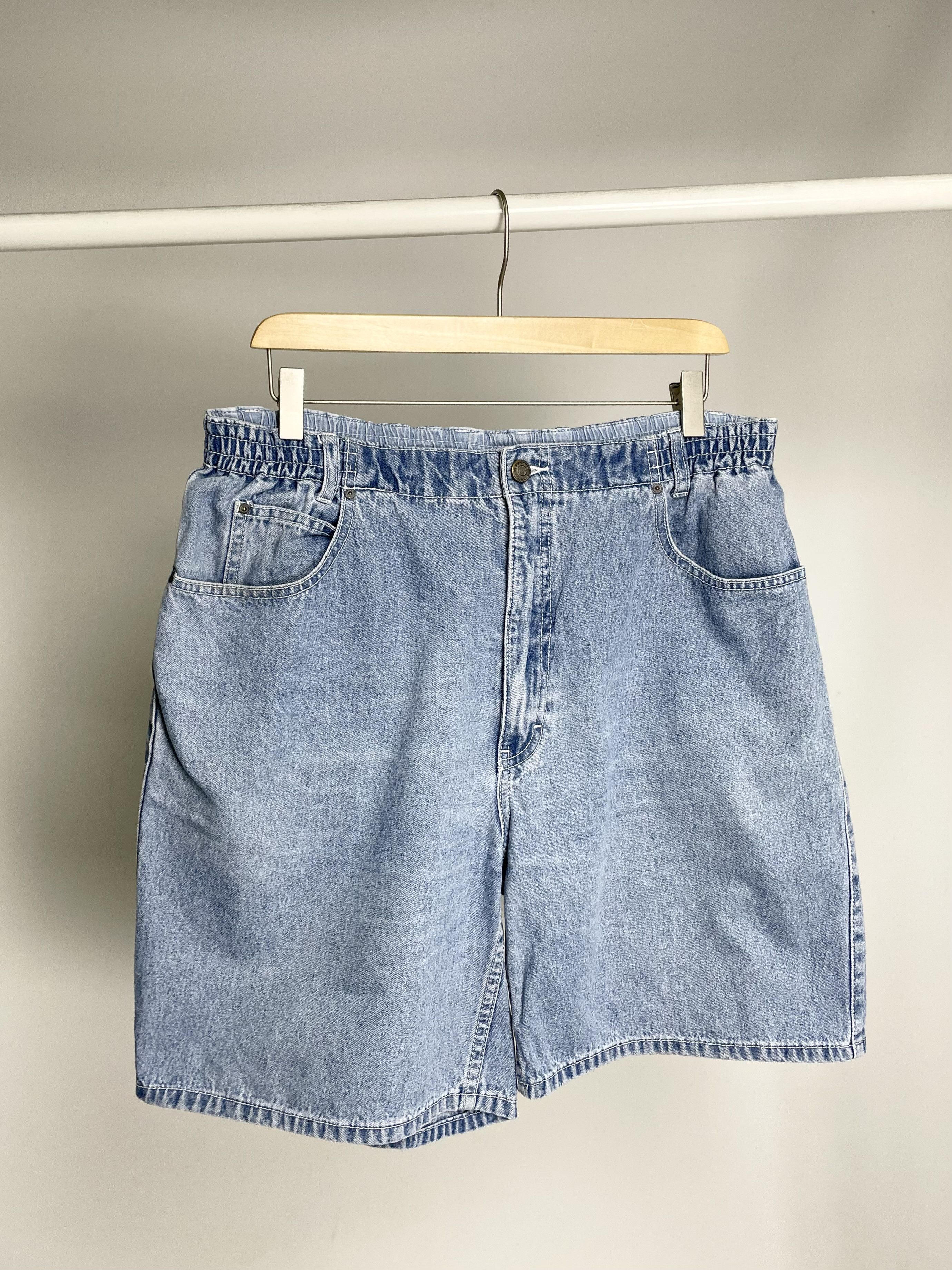 Teddy Fresh Teddy`s ( Size 36 ) Vintage Light Blue denim Shorts Jorts Size US 36 / EU 52 - 1 Thumbnail