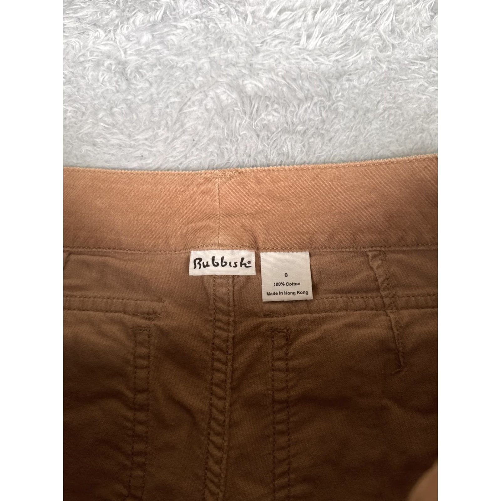 Vintage Rubbish Khakis Jeans Juniors 0 Brown Mid Rise Corduroy 27x31 Pockets Casual Vintage: No Heritage 90s Girls Girls? Size 25" / US 0 / IT 36 - 6 Thumbnail