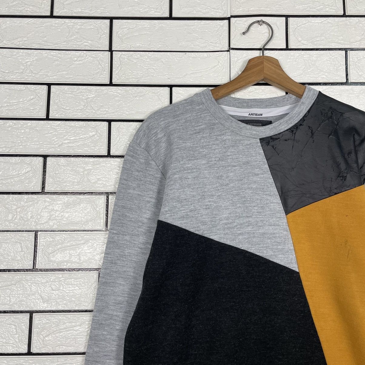 Japanese Brand Artisan Color Block Sweatshirt Size US M / EU 48-50 / 2 - 6 Thumbnail