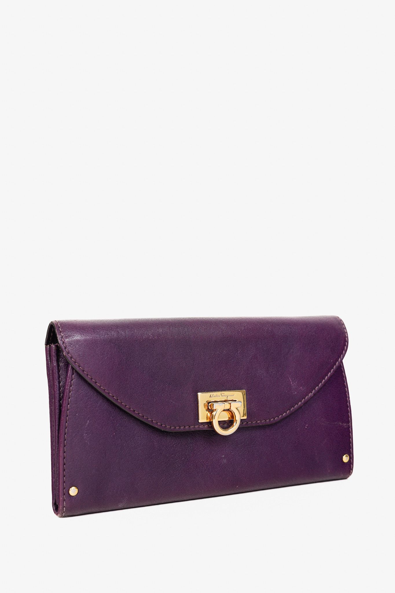 Salvatore Ferragamo Salvatore Ferragamo Gancini Leather Continental Wallet Size ONE SIZE - 2 Thumbnail