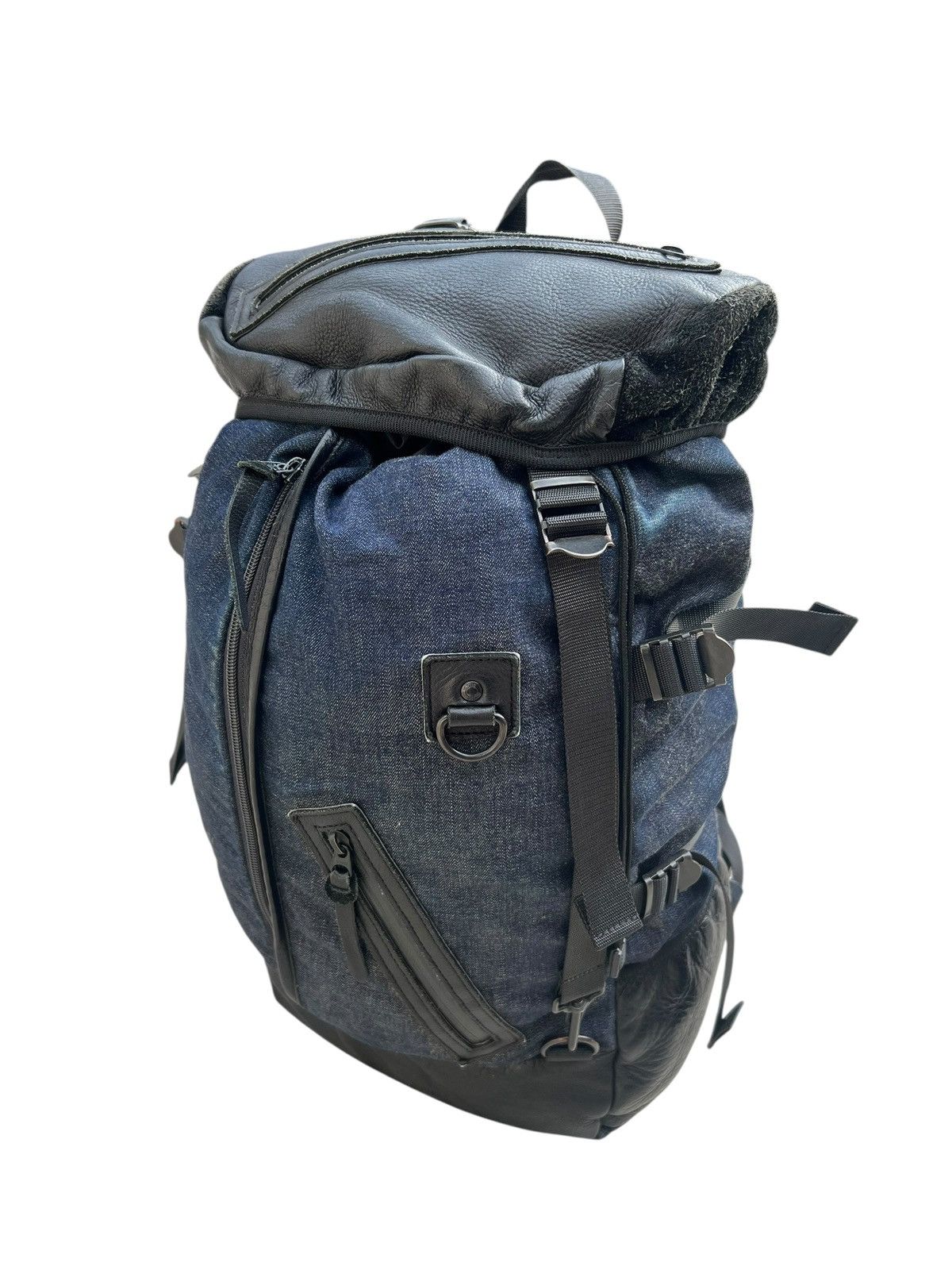 Leather DECADE Japan Distressed Backpack Leather Cotton Size ONE SIZE - 19 Thumbnail