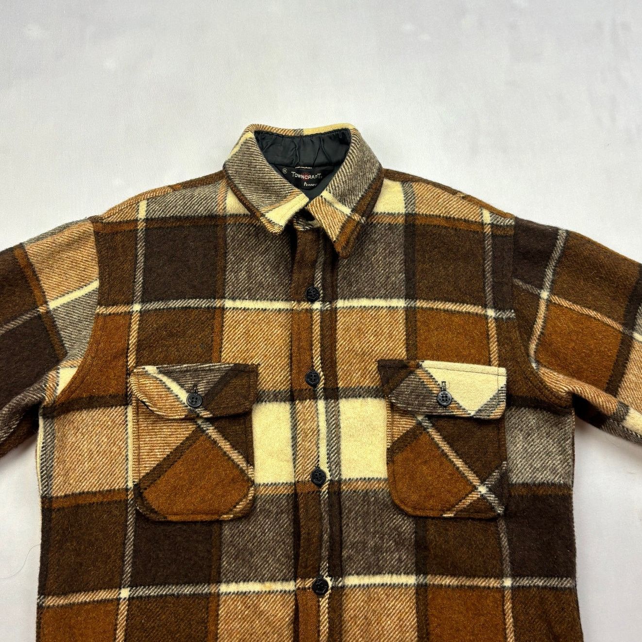 Vintage Vintage 60s Penneys Towncraft Wool Shacket Flannel Medium Size US M / EU 48-50 / 2 - 2 Thumbnail