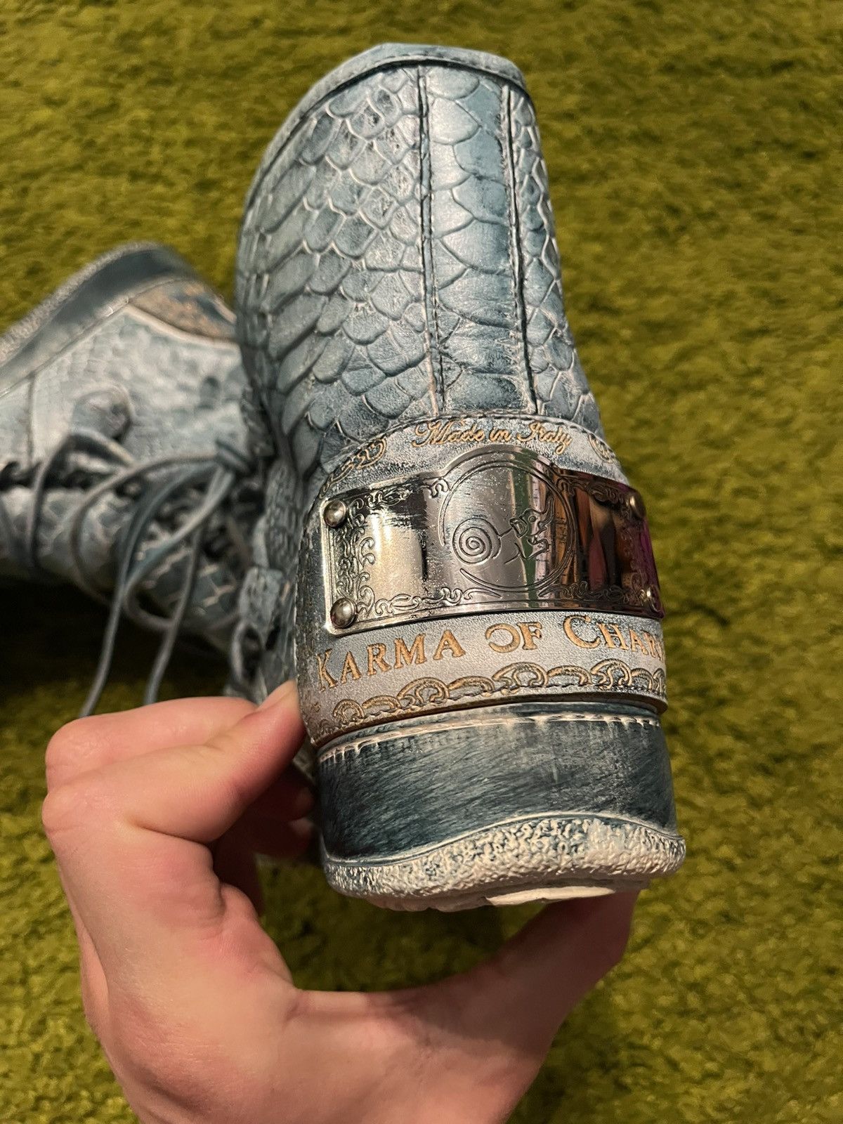 If Six Was Nine Karma of Charme avant garde snakeskin pattern winter boots Size US 6 / IT 36 - 5 Thumbnail