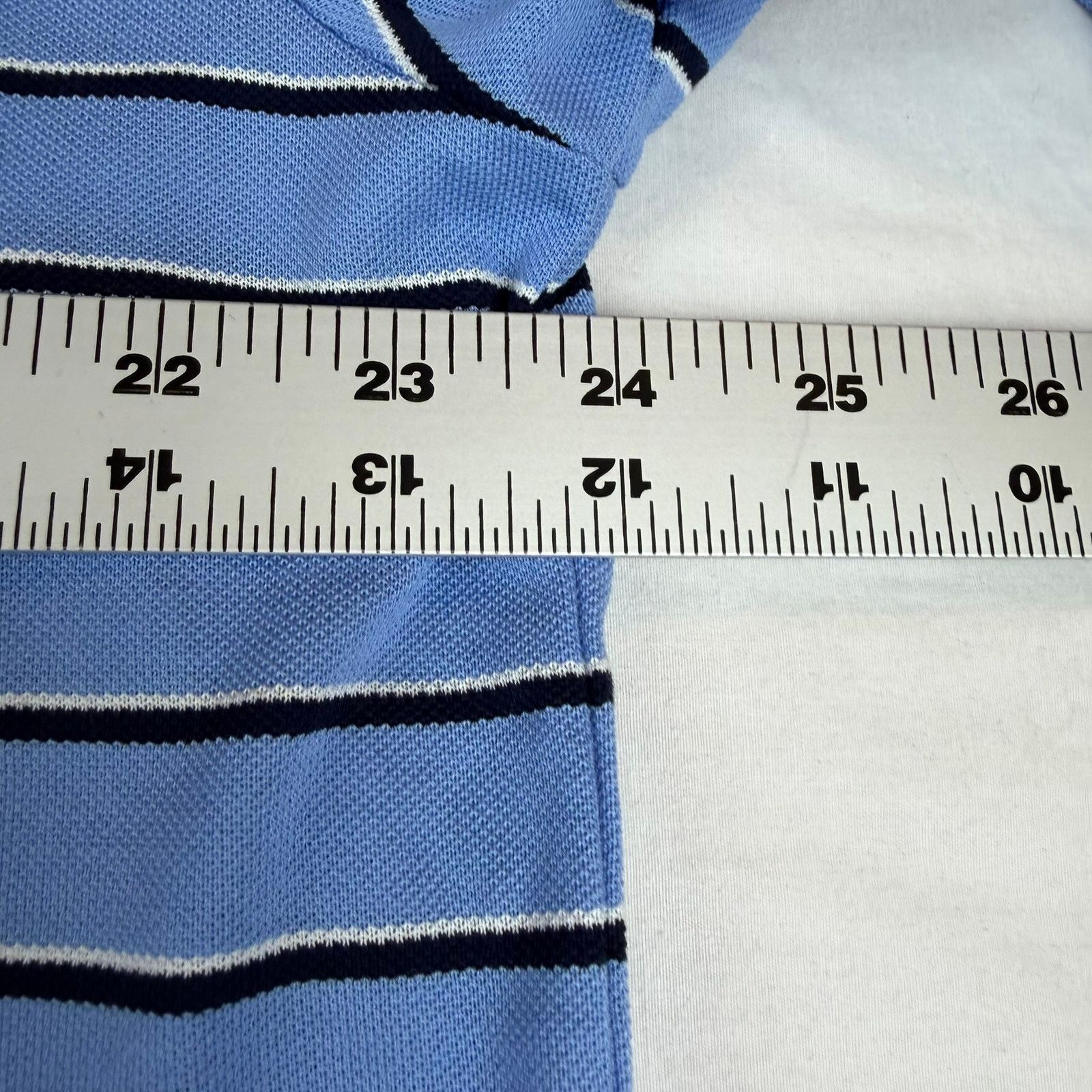 Polo Ralph Lauren Vintage Polo Golf Ralph Lauren Blue Striped Polo Shirt L Size US L / EU 52-54 / 3 - 4 Thumbnail