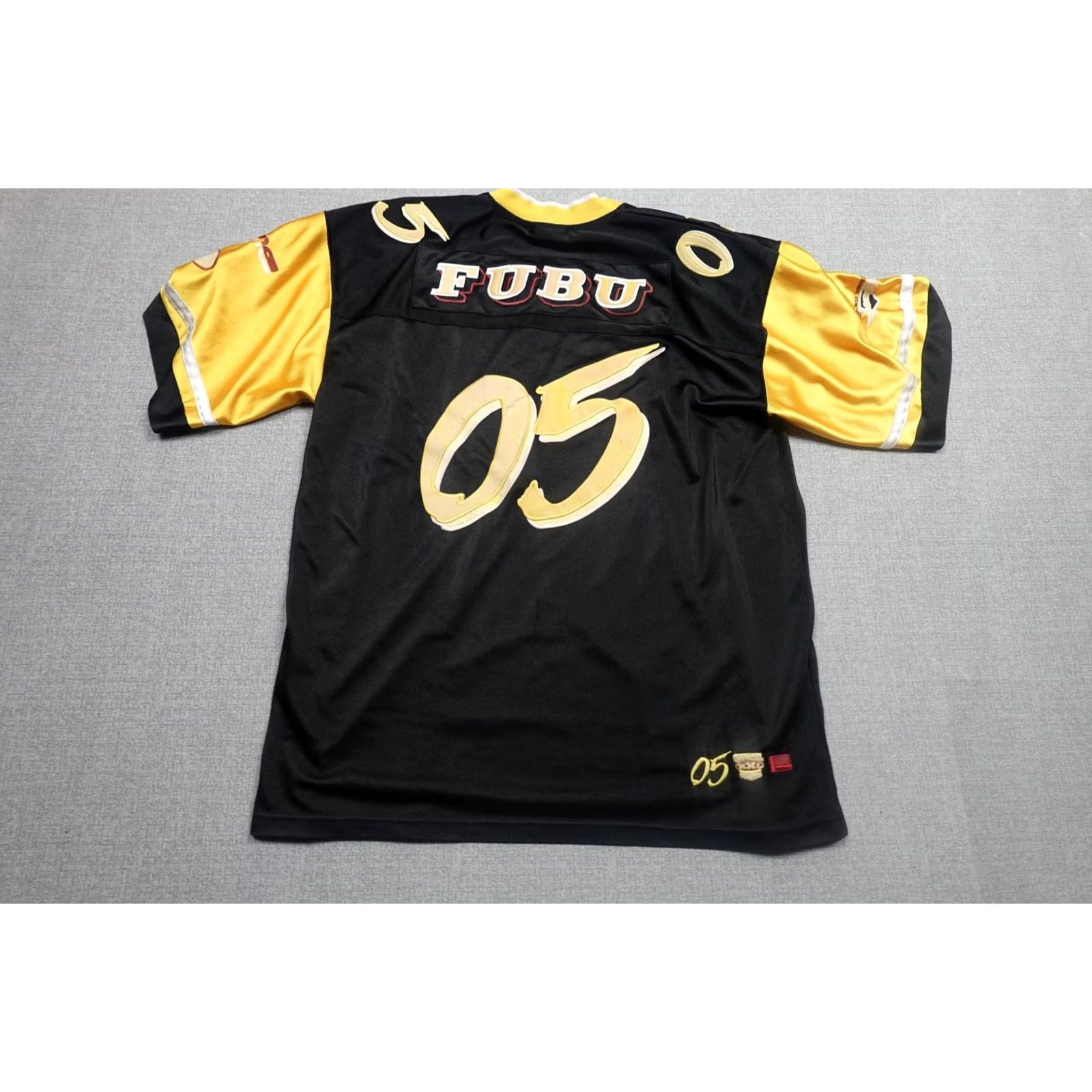 Fubu VINTAGE FUBU Football Jersey Mens XL Yellow Black Limited Edition Heavyweight Size US XL / EU 56 / 4 - 5 Thumbnail