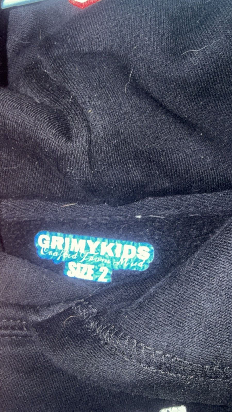 Grimykids Black and Red grimykids keffiah hoodie Size US L / EU 52-54 / 3 - 3 Thumbnail