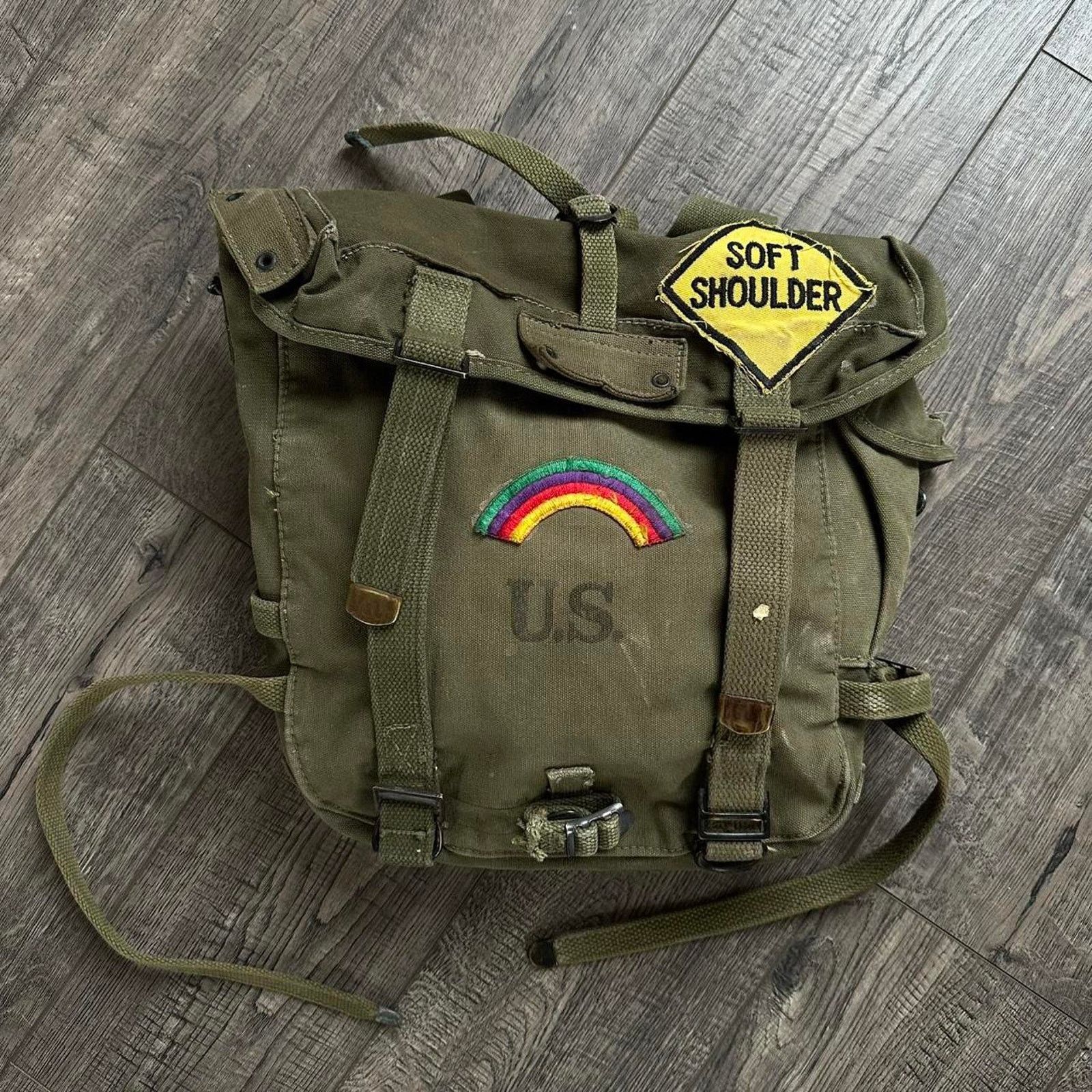 Vintage Vintage 40s 1944 US Army WW2 Pack Field Pack Combat Backpack ...