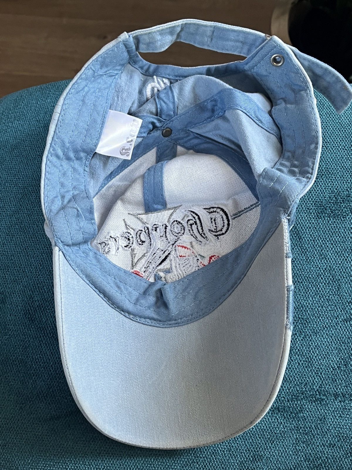 Vintage Vintage Choppers Baby Blue Hat Cap Motorcycle Size ONE SIZE - 6 Thumbnail