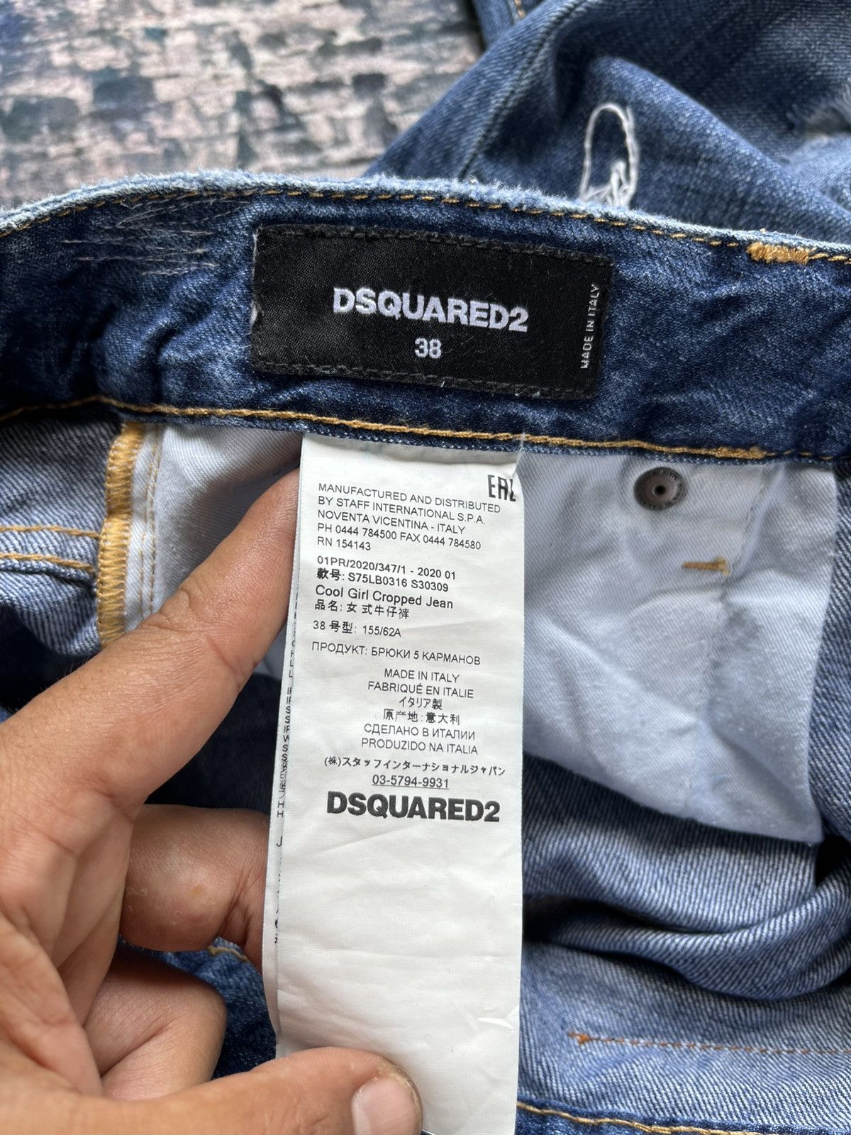 Dsquared2 🔥Dsquared2 Distressed Cool Girl Cropped Jeans Size 38" / US 16 / IT 52 - 15 Thumbnail