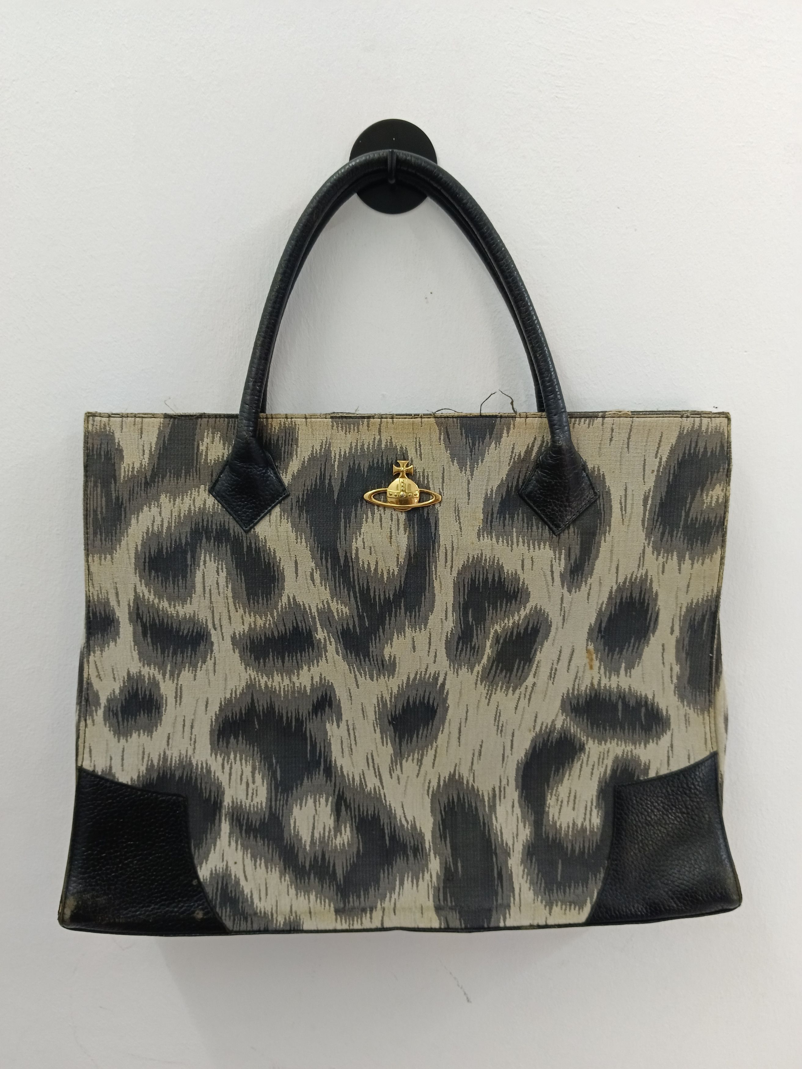 Vivienne Westwood Vivienne Westwood Vintage Leopard Print Orb Tote / Briefcase Size ONE SIZE - 2 Thumbnail