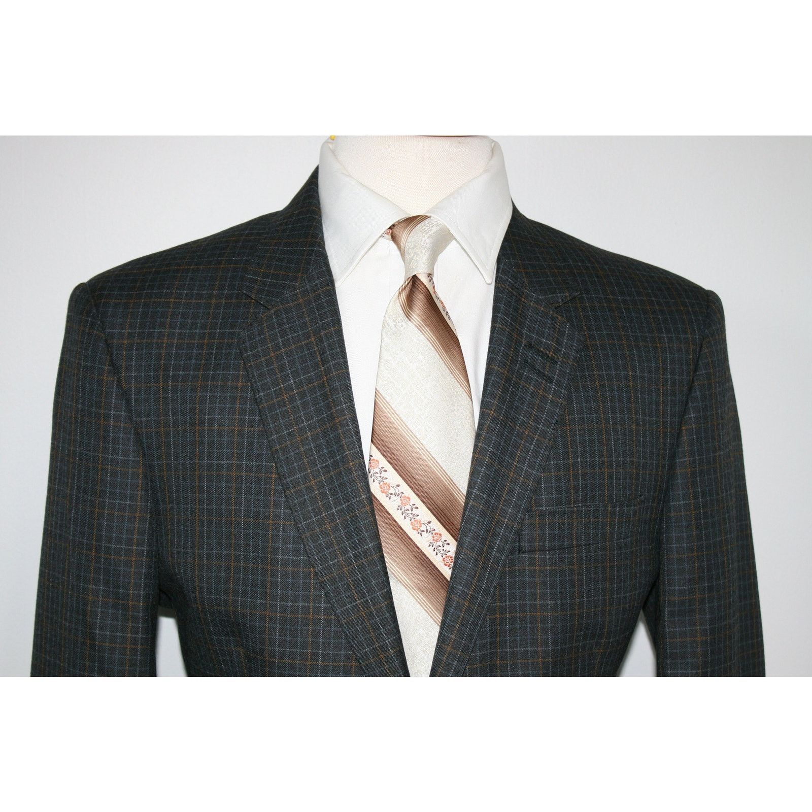 Haggar 42L Haggar Originals 1926 Checked Blazer Classic MOD Style Size 42L - 3 Thumbnail