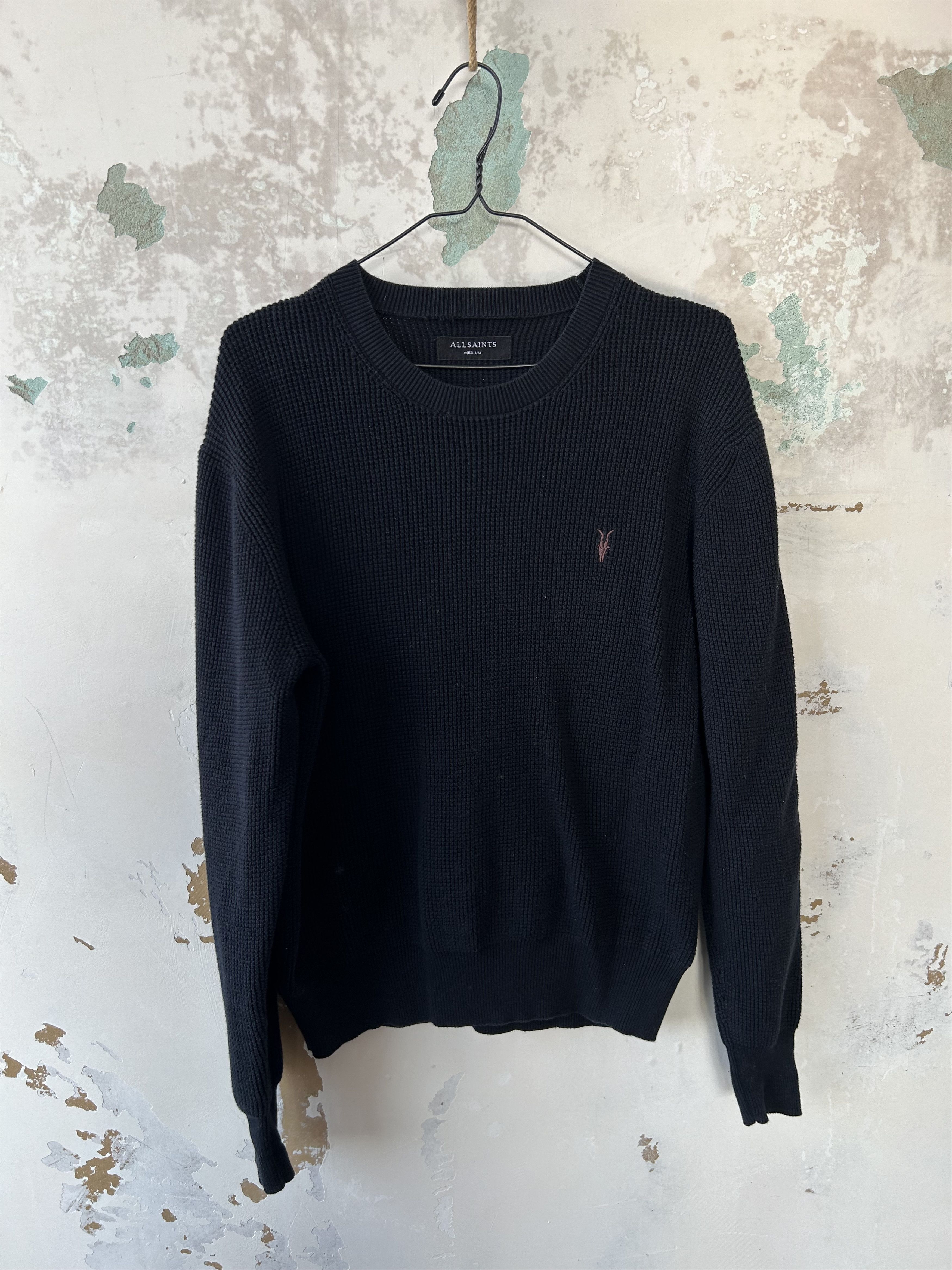 Allsaints × Vintage Vintage Allsaints Sweater Logo Size L Knitted Rare Size US M / EU 48-50 / 2 - 1 Thumbnail