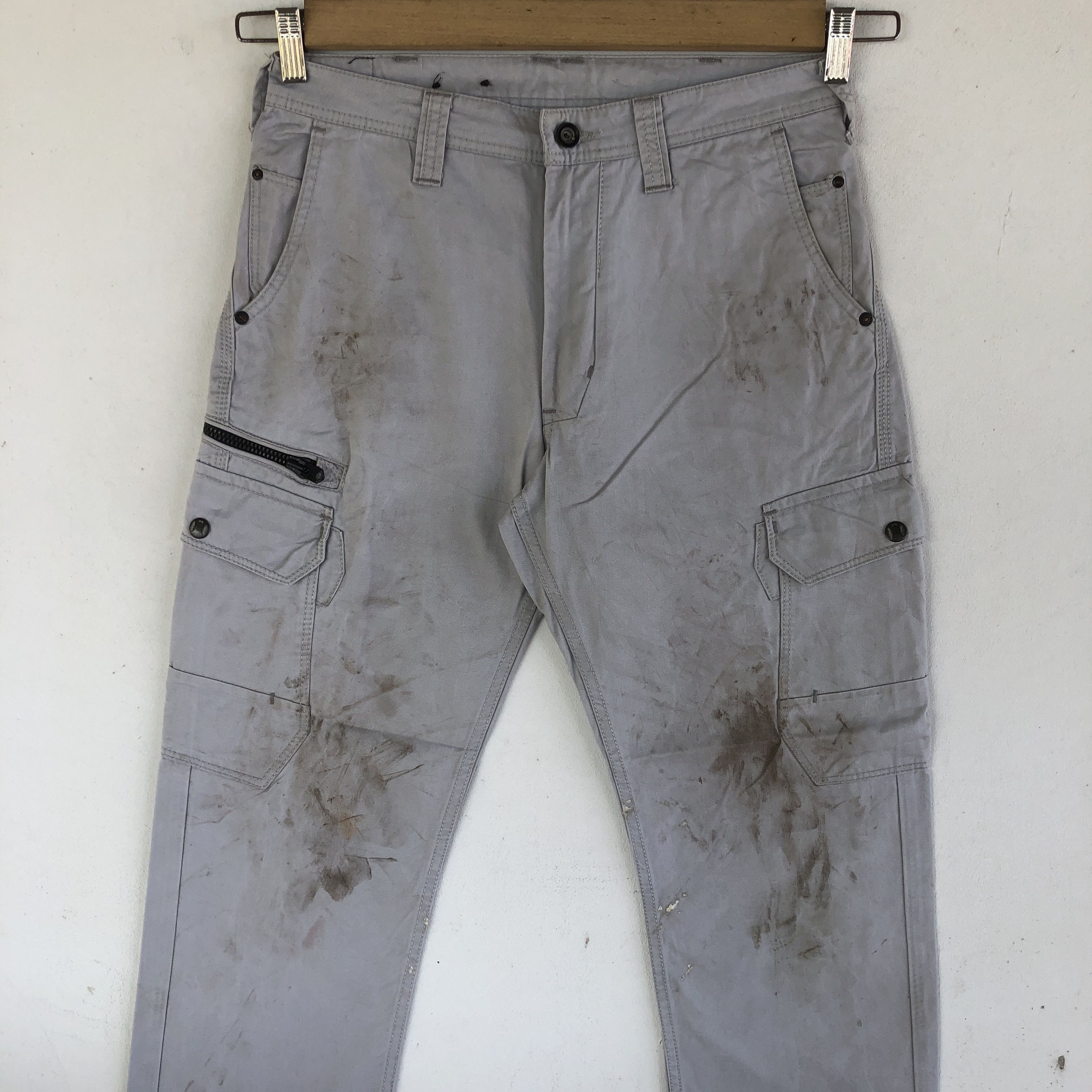 Japanese Brand Vintage Japanese Cargo Pants Multi Pocket Fatigue Trousers Size US 30 / EU 46 - 3 Thumbnail