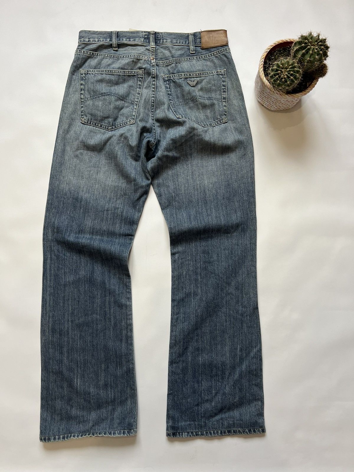 ARMANI jeans限定魚眼レンズ ARMANI JEANS JEANS(アルマーニジーンズ) J16 STRAIGHT リペア