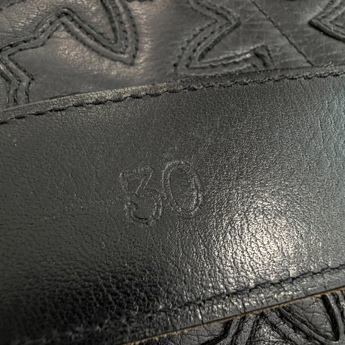 Chrome Hearts 30inch Chrome Hearts Roller Leather Belt 1.5 Size ONE SIZE - 7 Thumbnail