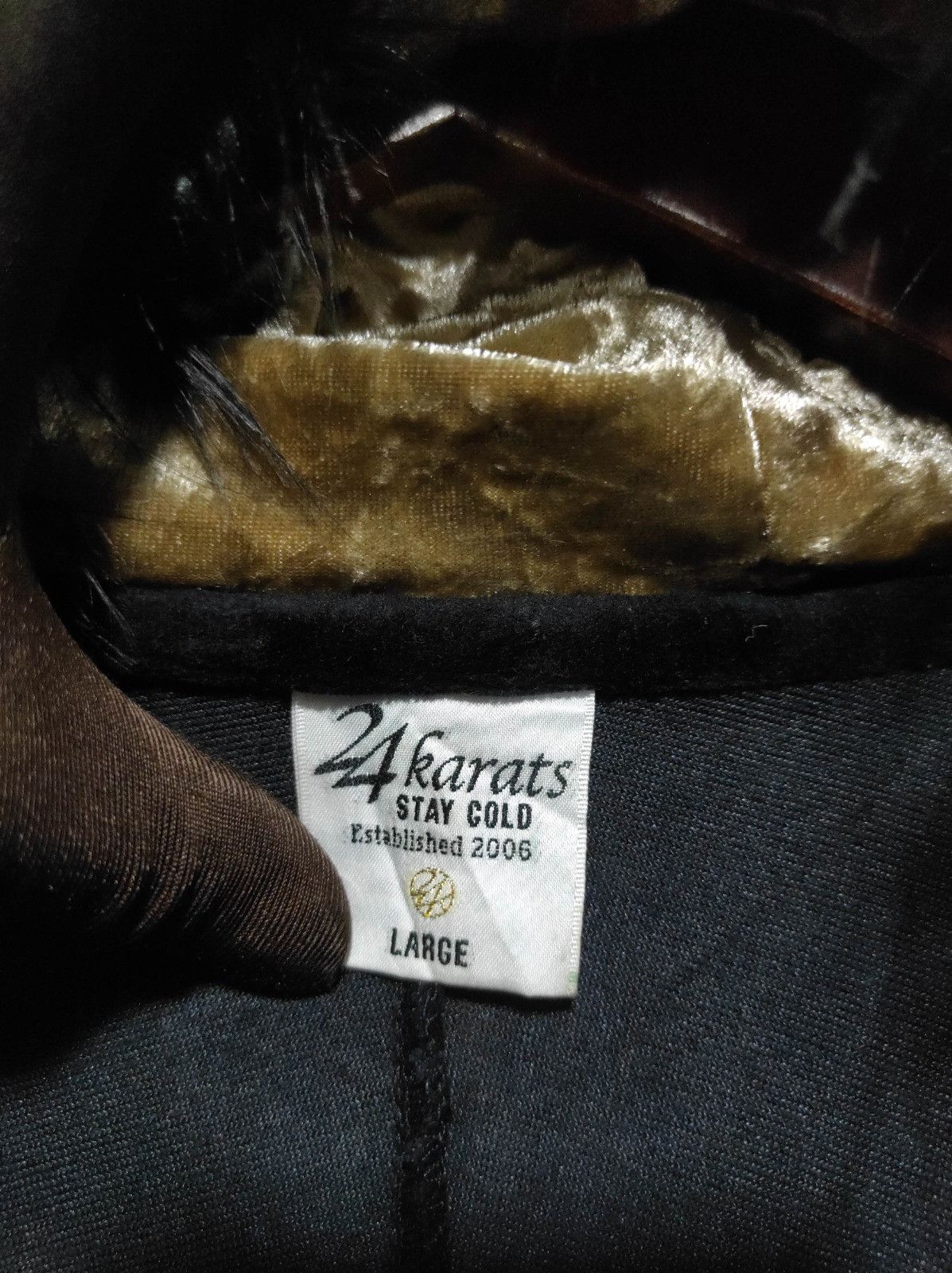 Japanese Brand 24 Karate Velvet double zip fur hoodie LGB style Size US L / EU 52-54 / 3 - 8 Thumbnail