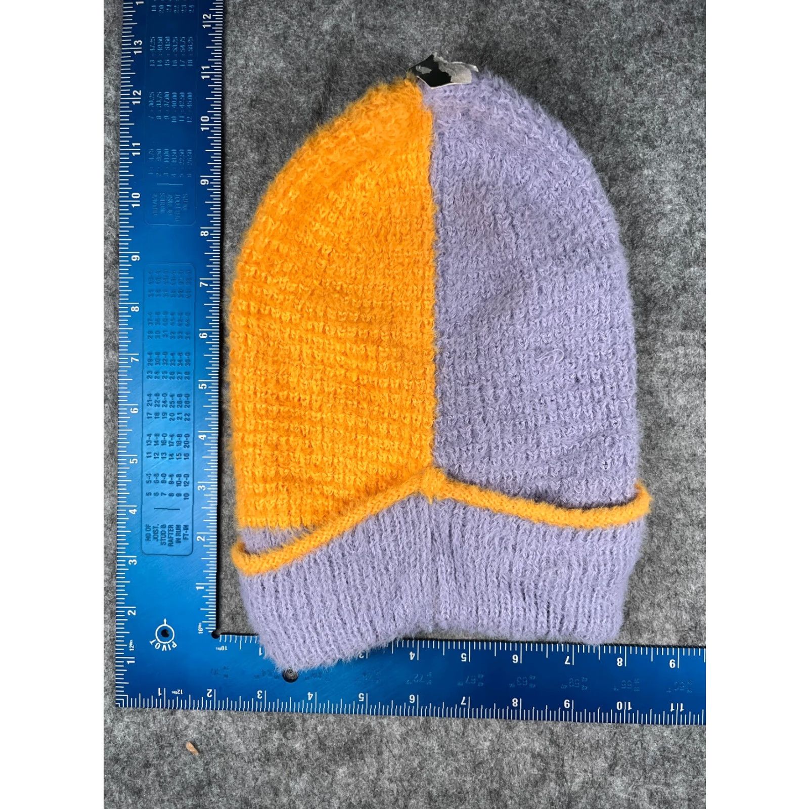 Vintage Wild Fable Beanie Women One Size Purple Yellow Knit Nylon Polyester NEW Size ONE SIZE - 4 Thumbnail