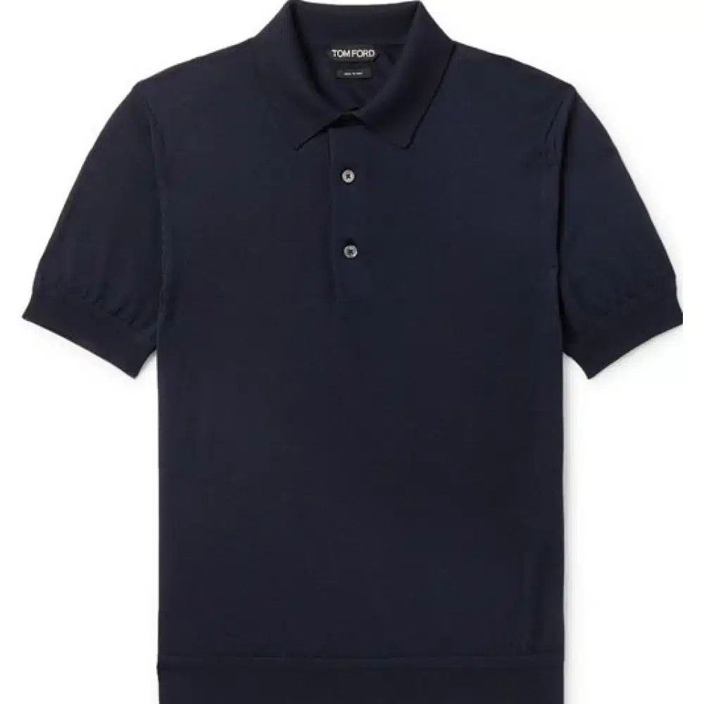 Tom Ford o1loc1c0125 TFKC32 Cashmere Silk Polo Shirt in Blue Size US M / EU 48-50 / 2 - 1 Preview
