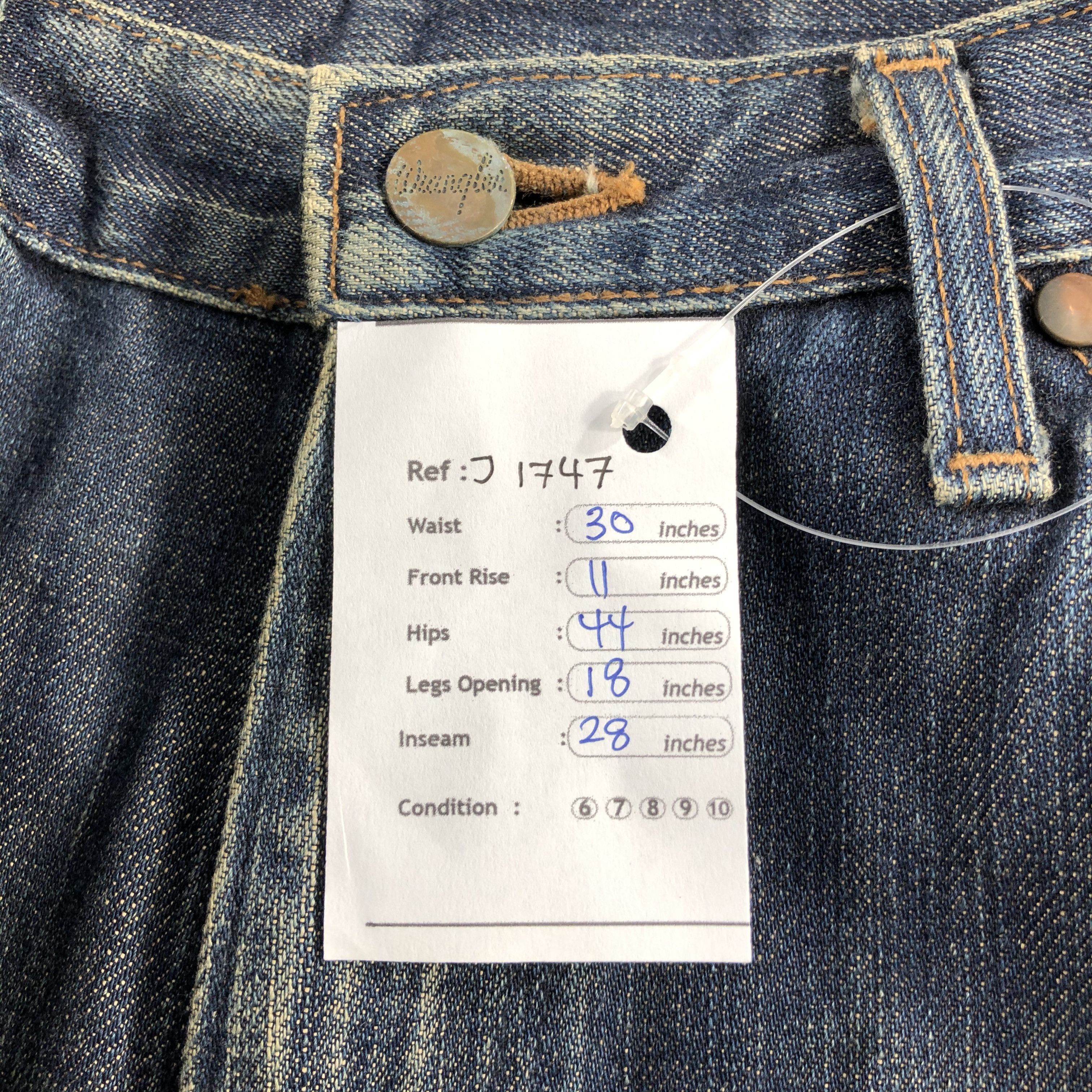Vintage Vintage Blue Wash Wrangler Jeans-J1747 Size US 30 / EU 46 - 15 Thumbnail