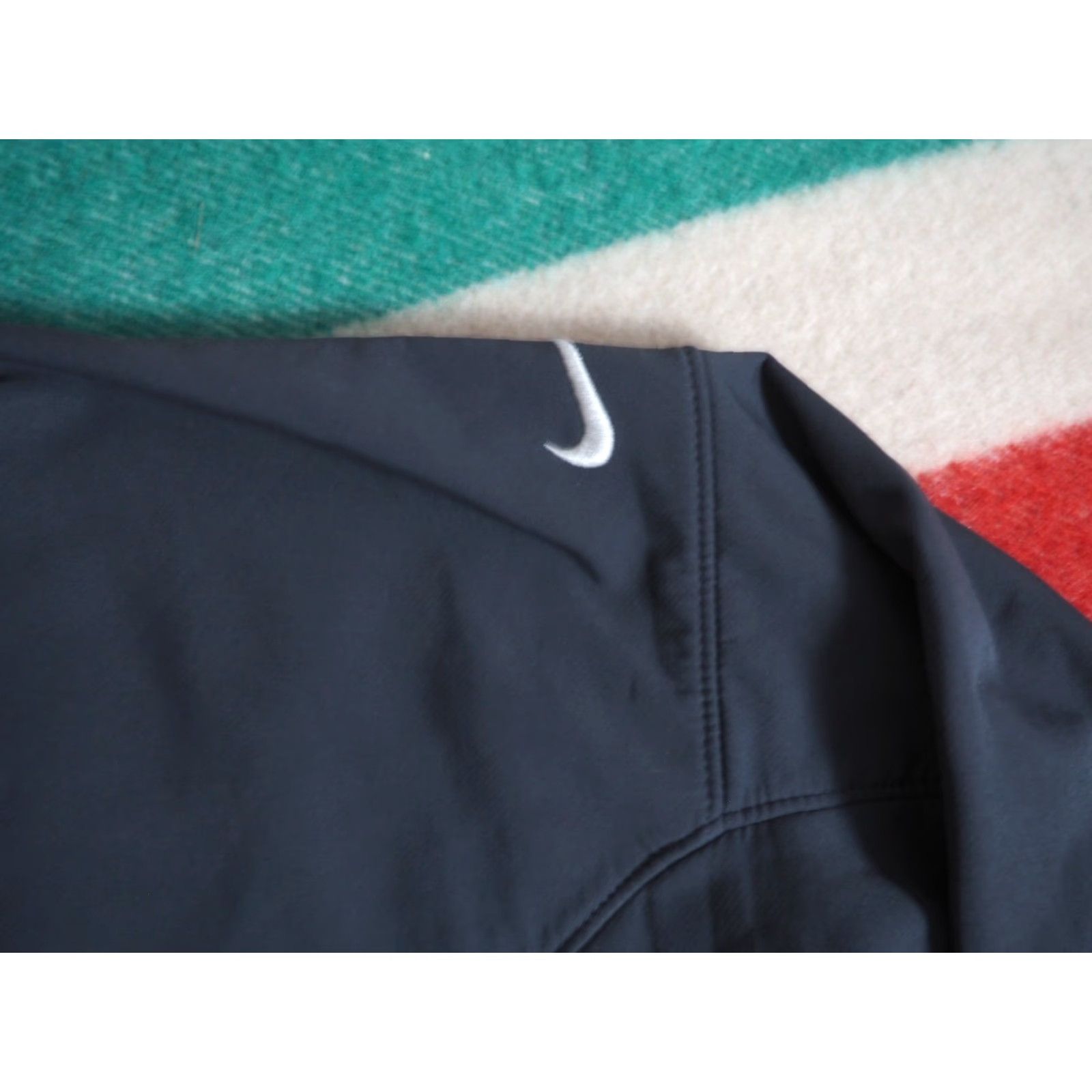 Nike VINTAGE Nike Gray Full Zip Softshell Fleece Jacket Mens S Size Redactions Logo Windbreaker 2000s Sports Casual Size US S / EU 44-46 / 1 - 4 Thumbnail