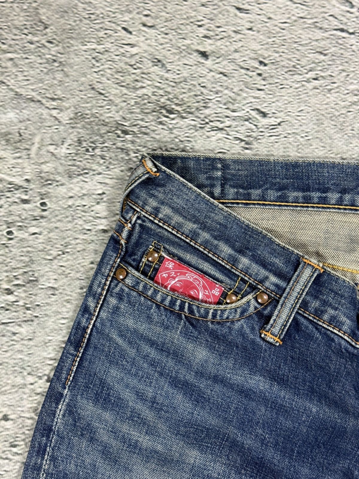 Evisu Evisu Donna jeans bootcut zip pockets white vintage Size 29" - 8 Thumbnail