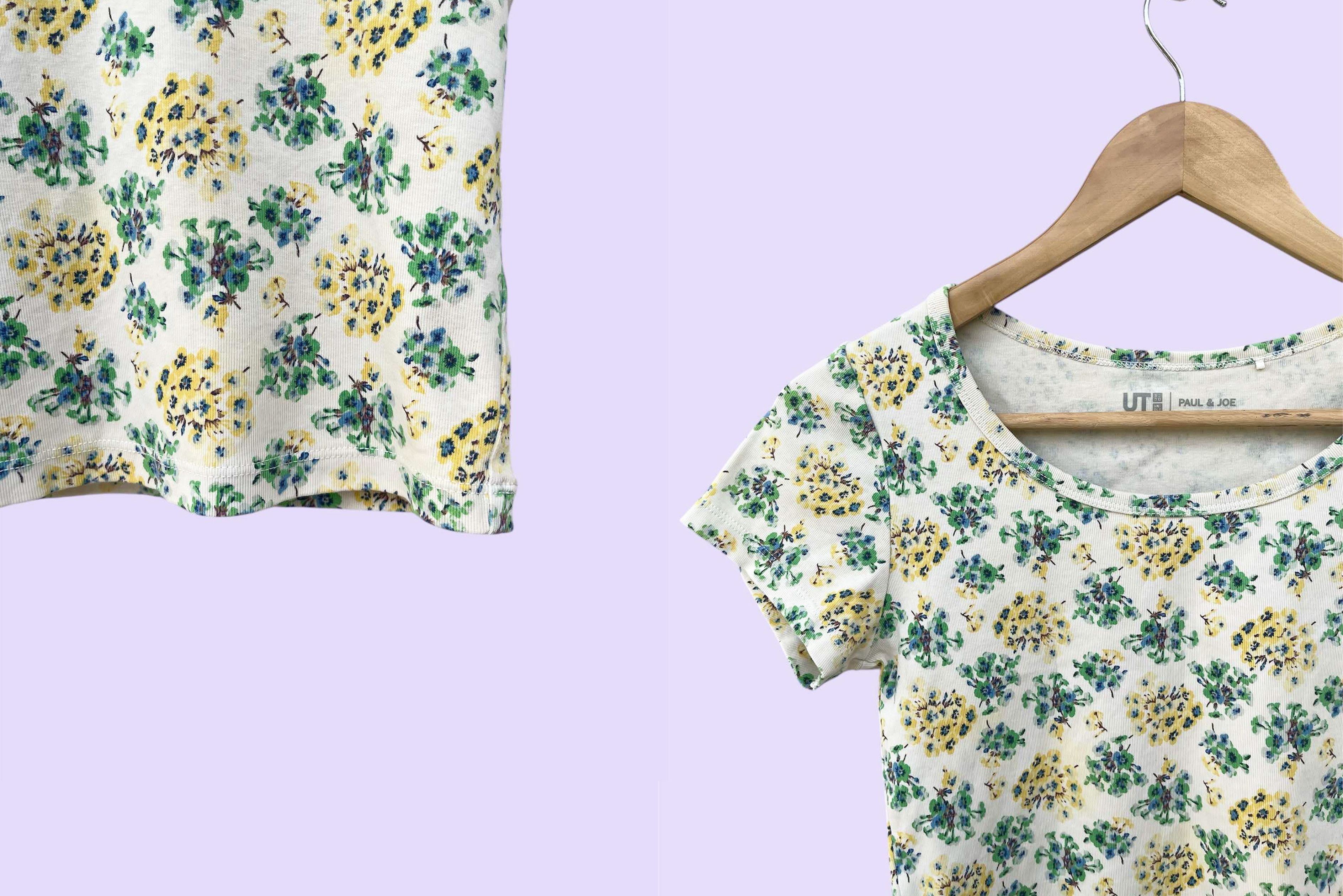 Uniqlo Uniqlo x Paul & Joe short sleeve crop top, florals print Size S / US 4 / IT 40 - 6 Thumbnail