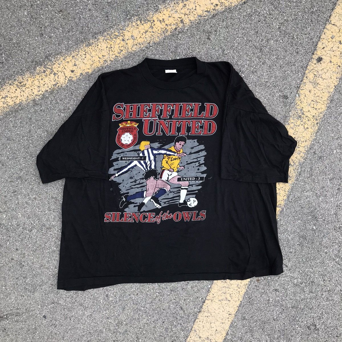 Vintage Vintage Rare Sheffield United Double whammy t shirt Sz XL Size US XL / EU 56 / 4 - 3 Thumbnail