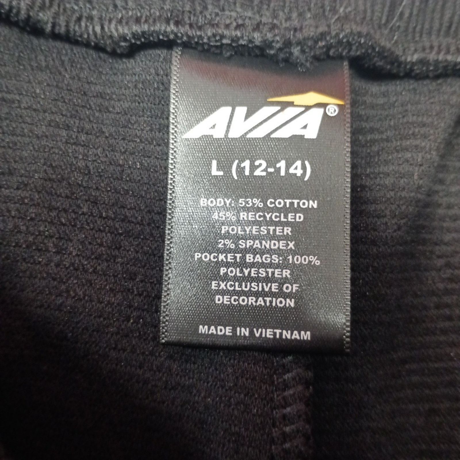 Avia AVIA Ottoman Lounge Shorts Women’s Size L (12-14) Black Size 34" / US 12 / IT 48 - 4 Thumbnail