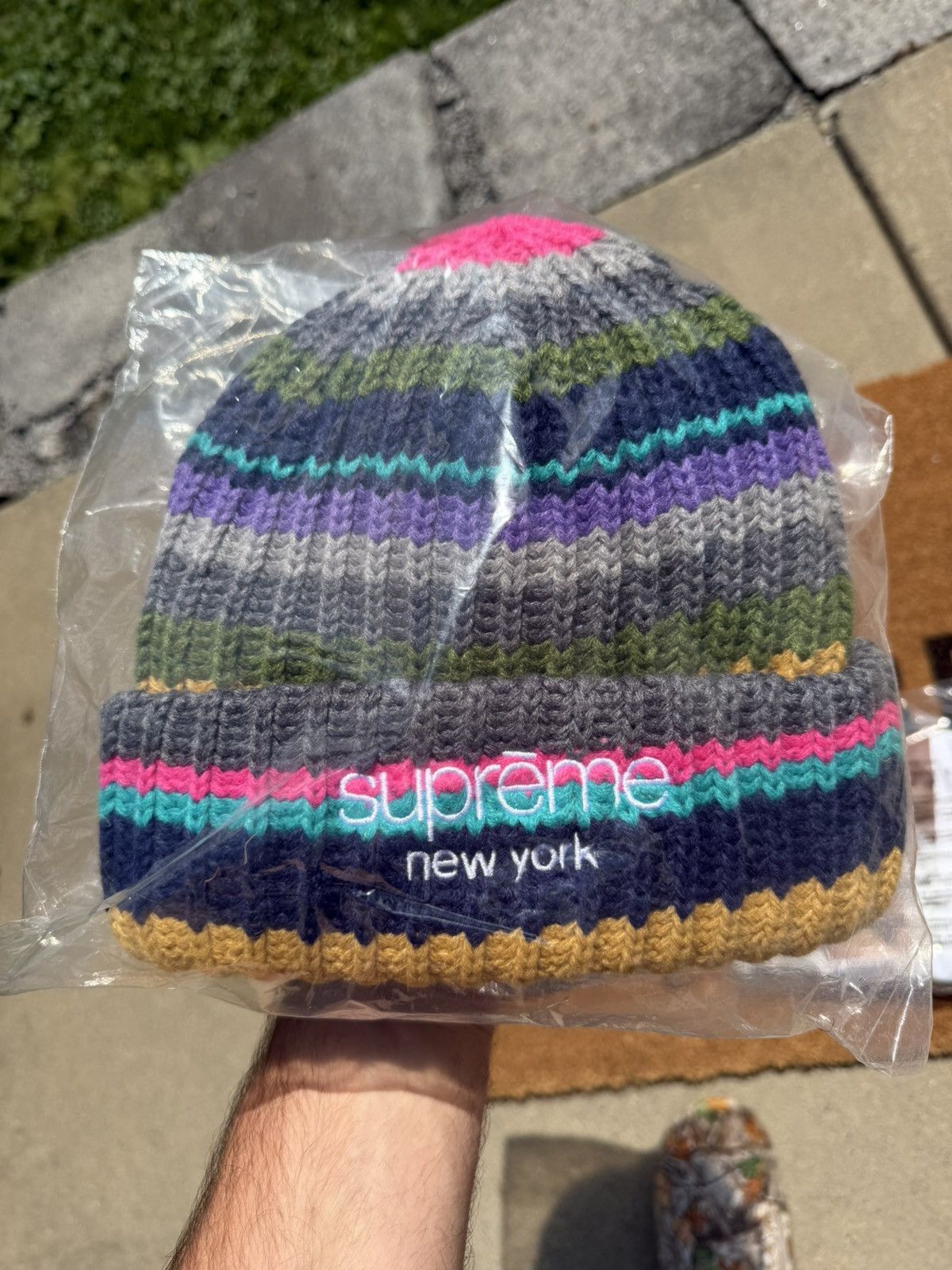 Supreme Week 2 FW26 Multi Stripe Beanie | Grailed