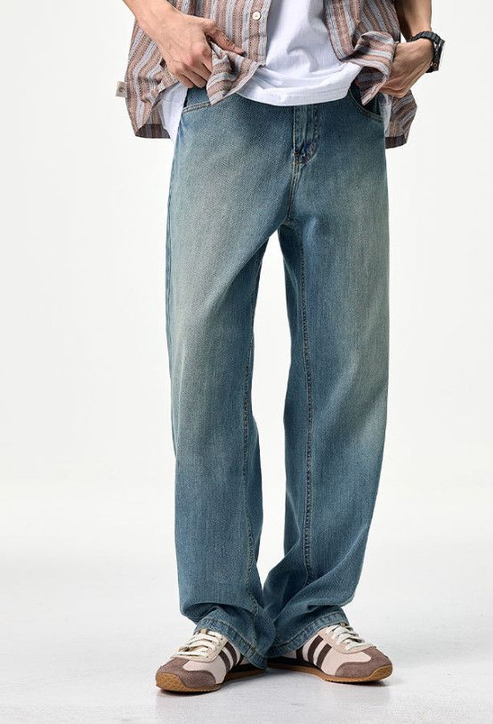 Japanese Brand Men's Clanfit Straight Leg Vintage Distressed Jeans Size US 32 / EU 48 - 1 Thumbnail