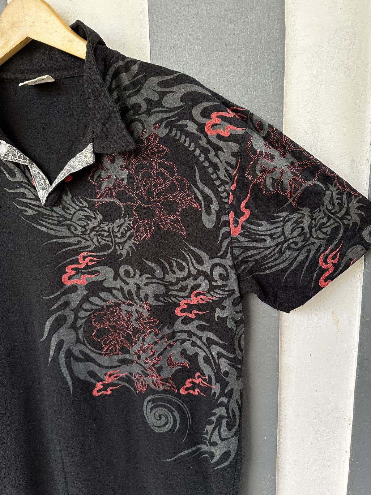 Beauty Beast CRAZY SHIRT BIG DRAGON FRONT AND BACK SICK YAKUZA STYLE Size US XL / EU 56 / 4 - 2 Thumbnail
