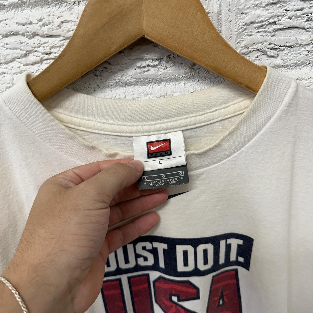 Nike Y2K Nike USA Soccer White Tee Shirt Large Size US XL / EU 56 / 4 - 4 Thumbnail