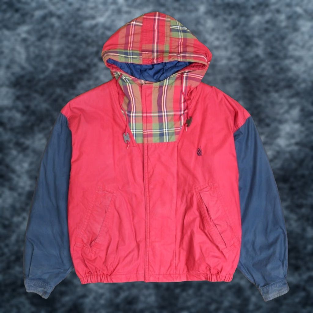 VINTAGE Nautica Coat Jacket Men Large Multicolor Insulated Fall