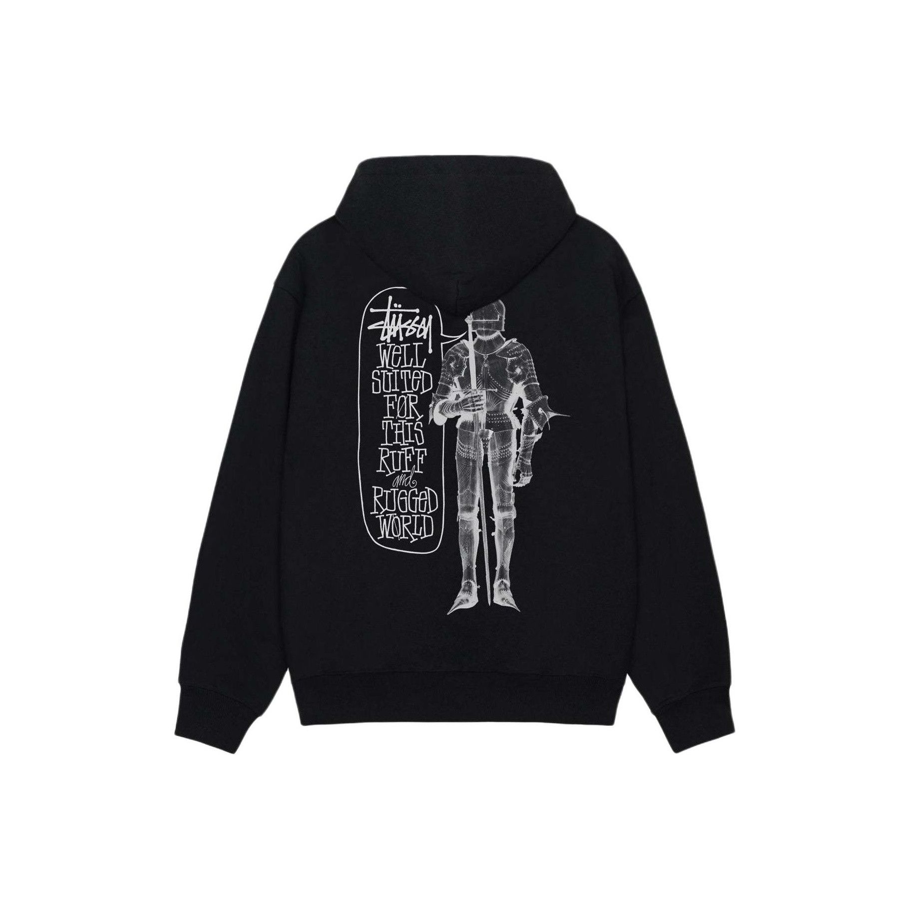 Stussy Stussy Faded Graphic Zip Hoodie in Washed Black | Grailed