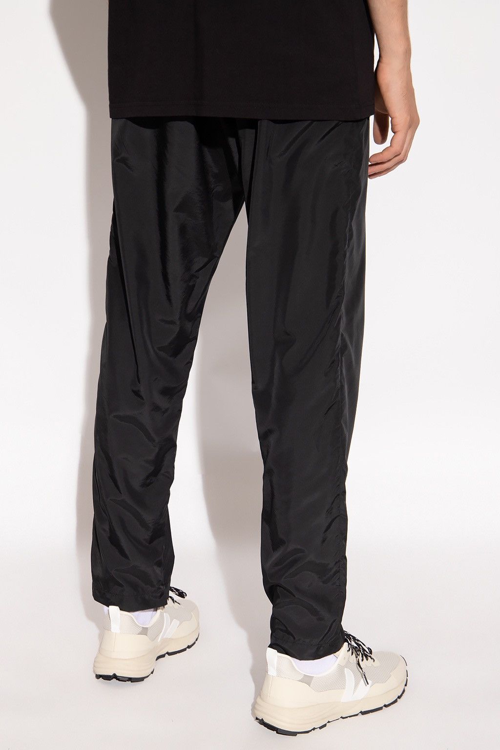 424 !DS! FW22 424 On Fairfax Logo Patched Black Track Pants Size US 36 / EU 52 - 7 Thumbnail