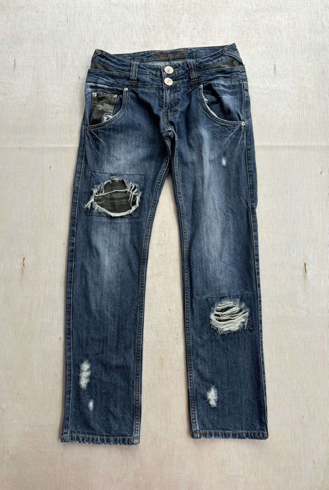 Hysteric Glamour × If Six Was Nine × Japanese Brand Distressed Denim Natural Leat Ifsixwasnine Style Jeans Size US 30 / EU 46 - 1 Thumbnail